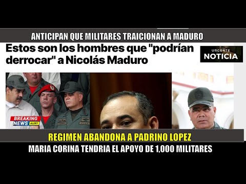 URGENTE! TRAICION a MADURO mil militares serian indultados de la CPI por Maria Corina