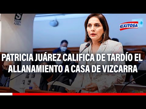 Es hasta risible: Patricia Juárez califica de tardío el allanamiento a casa de Martín Vizcarra