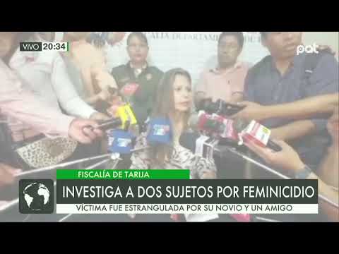 Investigación de feminicidio en Tarija