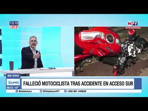 Motociclista muere tras chocar contra camión sobre Acceso Sur