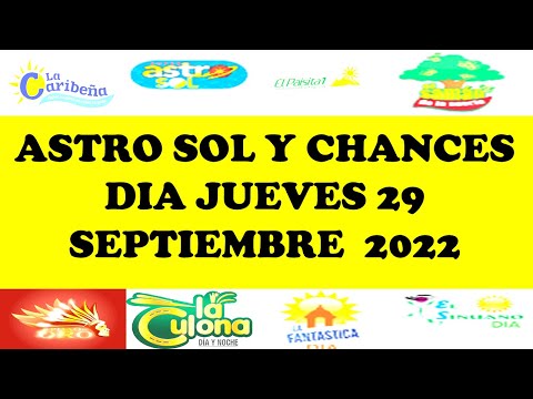 Resultados CHANCES DIA de Jueves 29 Septiembre 2022 loterias de hoy resultados diarios de la loteria