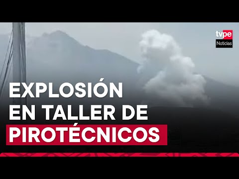 Arequipa: explosión e incendio de taller pirotécnicos dejó 6 heridos