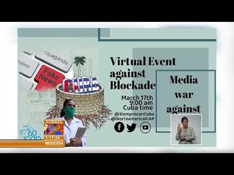 Sesiona encuentro virtual contra bloqueo de Estados Unidos a Cuba