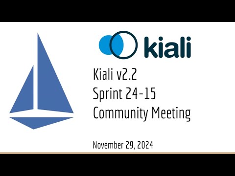 Thumbnail for Kiali Sprint 24 - 15 Demo [v2.2] - Service mesh management for Istio