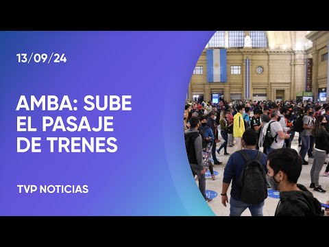 El lunes aumenta un 40% el pasaje de los trenes metropolitanos