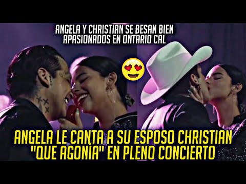 ANGELA LE CANTA QUE AGONÍA A SU ESPOSO CHRISTIAN Y LO BESA APASIONADAMENTE EN PLENO CONCIERTO