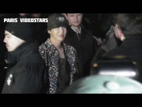 J-HOPE BTS arrival at show Vuitton @ Paris Fashion week 21 january 2025