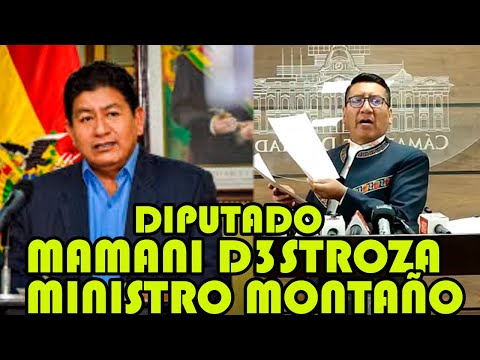 DIPUTADO FREDDY MAMANI DENUNCIA MINISTRO MONTAÑO TIENE 3NVIDIA A LA PAZ NO QUIERE HACER OBRAS