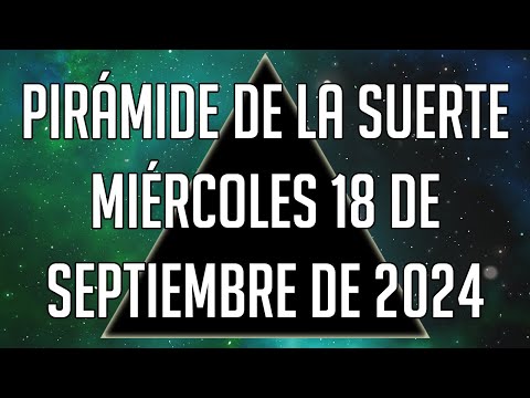 Pirámide de la Suerte para el Miércoles 18 de Septiembre de 2024 - Lotería de Panamá