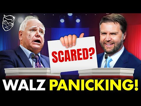 Tim Walz NERVOUS For VP Debate with JD Vance | 'Worried Kamala Will Be MAD!'