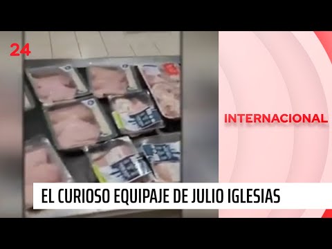 Desde porotos a carne: el curioso equipaje de Julio Iglesias