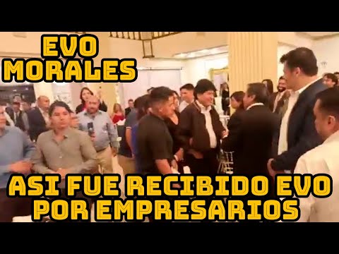 EVO MORALES LLEGO HASTA COCHABAMBA PARA REUNIRSE CON EMPRESARIOS DE BOLIVIA..