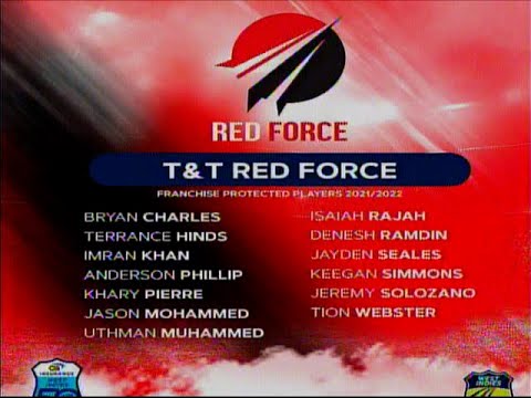 The Trinidad and Tobago Red Force Names Players For  2021-2022 Regional Cricket Season