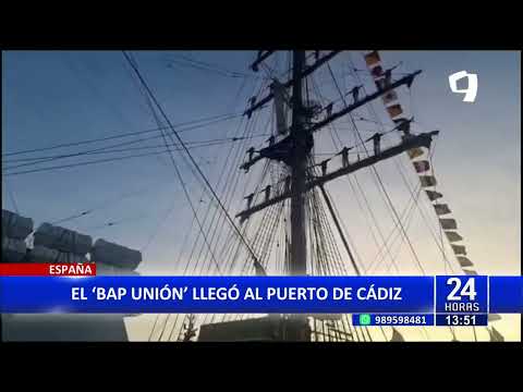 B.A.P. Unión llega al puerto español de Cádiz en su travesía por el mundo