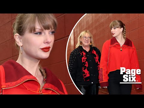 Taylor Swift wears new '87' necklace in honor of Travis Kelce as she arrives at Chiefs game