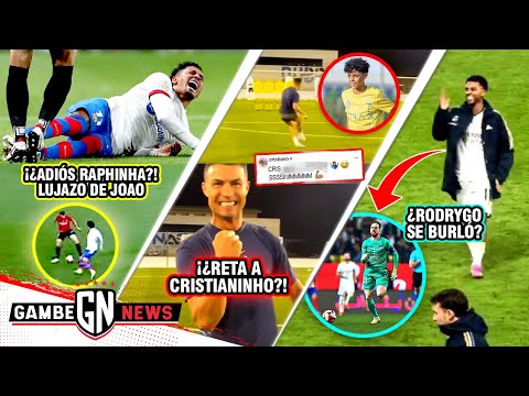 ¡RAPHINHA SE ROMPE!¡LUJAZO de João Félix!| TREMENDO MSJ DE CR7 a CRISTIANIÑO| ¡¿RODRYGO SE BURLÓ?!