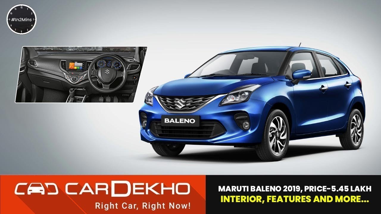 Maruti Baleno 2019 Facelift Price -Rs 5.45 lakh | New looks, interior, features and more! | #In2Mins