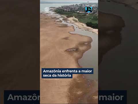 Seca dos rios da Amazônia começa a provocar problemas de abastecimento aos moradores #shorts