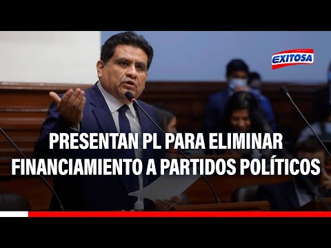 Juan Burgos presenta proyecto de ley para eliminar financiamiento del Estado a partidos políticos