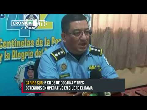 Tres detenidos, 5 kilos de cocaína y una camioneta incautada en El Rama - Nicaragua