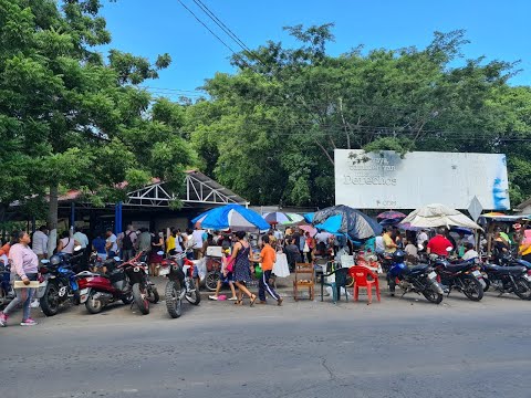 Ambiente de fila en Migración y Extranjería en Managua, cientos buscan sacar pasaporte