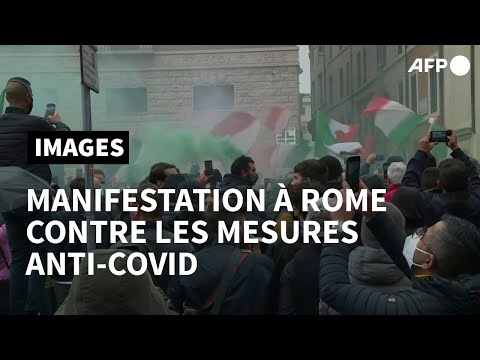 Italie: manifestation des entrepreneurs lassés des mesures anti-Covid | AFP Images