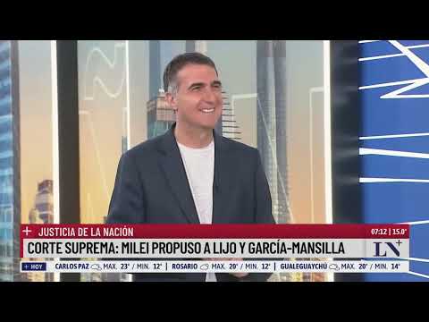 Vacantes en la Corte Suprema de la Nación: Milei propuso a Lijo y García-Mansilla