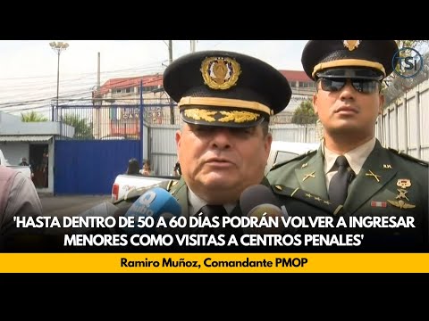 Muñoz:'Hasta dentro de 50 a 60 días podrán volver a ingresar menores como visitas a centros penales'