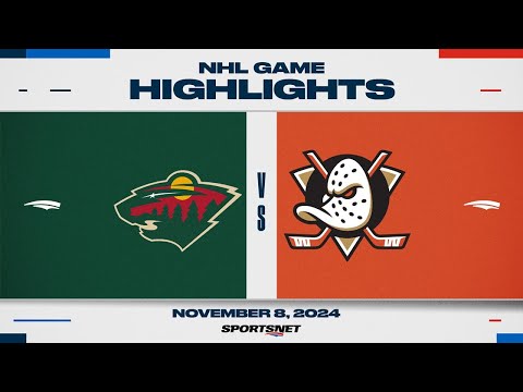 NHL Highlights | Wild vs. Ducks - November 8, 2024