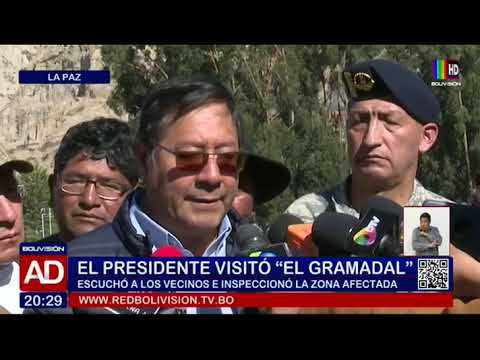 El presidente visitó zona afectada en “el Gramadal”