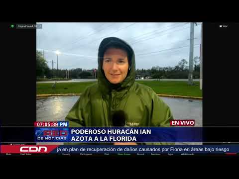 Poderoso huracán Ian azota a la Florida