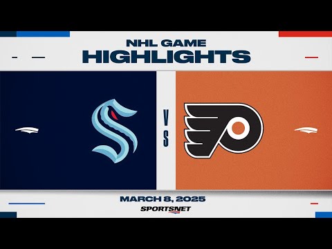 NHL Highlights | Kraken vs. Flyers - March 8, 2025