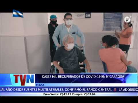 CASI 2 MIL RECUPERADOS DE COVID-19 EN NICARAGUA