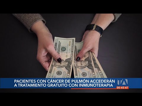 Pacientes de cáncer al pulmón recibirán tratamiento gratuito con inmunoterapia en Ecuador