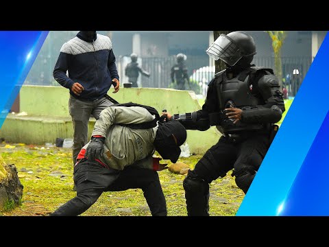 La policía empezará a utilizar armas de perdigones ante la violencia en protestas -Teleamazonas