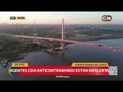 Controles preventivos anti contrabando en el puente Héroes del Chaco