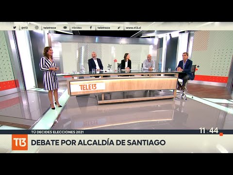 Municipales 2021: el debate por la alcaldía de Santiago
