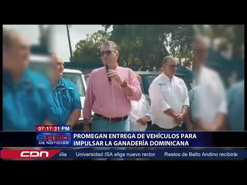 Promegan entrega de vehículos para impulsar la ganadería dominicana