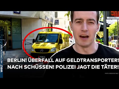 BERLIN: Robbery of armored car on Kurfürstendamm! After shots fired! Police hunt the perpetrators!