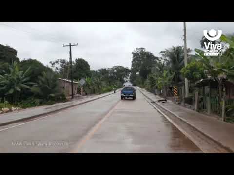 Nuevo tramo de carretera, puente y andenes para caribeños de Kukra Hill