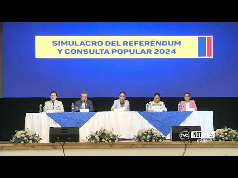 CNE realizó simulacro de la jornada electoral del próximo 21 de abril