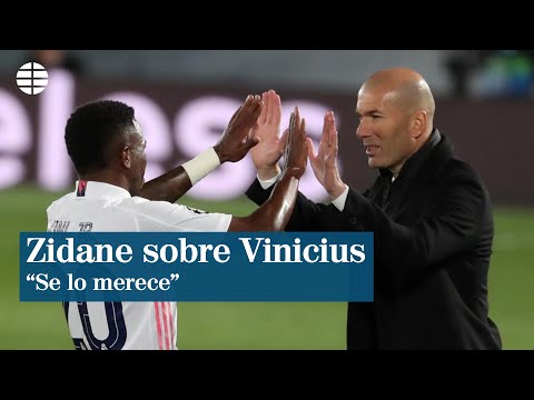Zidane sobre Vinicius: Se lo merece, le va a dar mucha confianza a él y al equipo