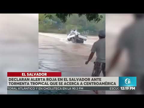 ON MERIDIANO Declaran alerta roja en el salvador por tormenta tropical que se acerca a Centroamérica