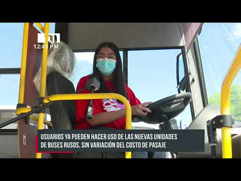 Buses nuevos de Rusia ya están circulando en Managua - Nicaragua
