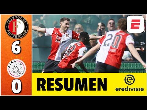 GOLEADA HISTÓRICA de FEYENOORD de SANTIAGO GIMÉNEZ 6-0 vs AJAX. Asistencia del CHAQUITO | Eredivisie