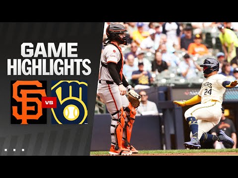 Giants vs. Brewers Game Highlights (8/29/24) | MLB Highlights