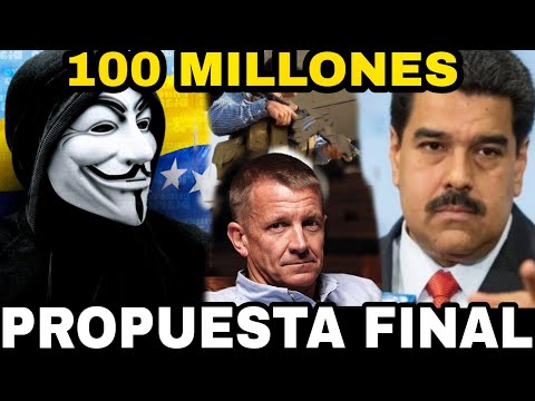 ANONYMOUS LE PONE PRECIO A LA CABEZA DE NICOLAS MADURO DESTINAN MONTOS A BLACKWATER ERIK PRINCE