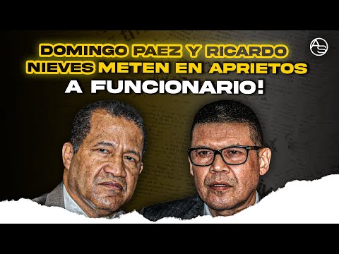 El Funcionario Que Ricardo Nieves Y Domingo Paez Tiran Pa´lante! No Solo Es La Operación Falcón!!