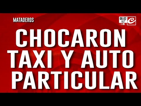 Chocaron taxi y auto particular en plena avenida General Paz: hay heridos