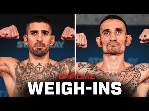 Topuria vs. Holloway Fighter Weigh-Ins | UFC 308